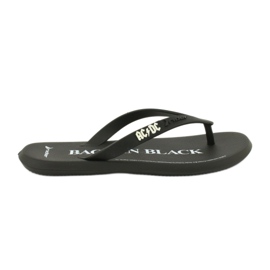 RIDER 82799 Chanclas AC / DC THONG AD hombre BRASIL blanco negro