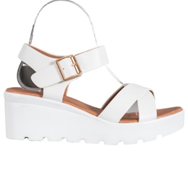 Weide Sandalias de moda blanco