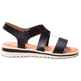 Weide Sandalias en la plataforma negro