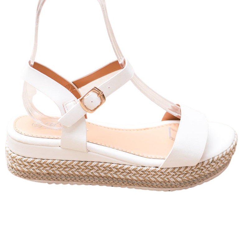 Weide Sandalias blancas con plataforma decorativa blanco