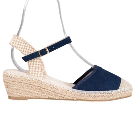 Best Shoes Alpargatas sandalias azul marino
