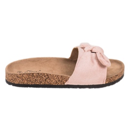 Evento Zapatillas de ante en la plataforma rosa