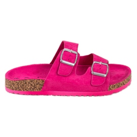 Evento Zapatillas Casual Con Hebilla rosado