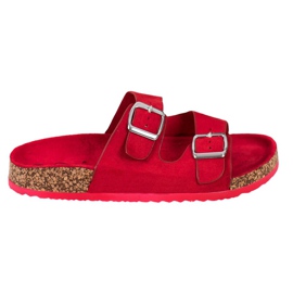 Evento Zapatillas Casual Con Hebilla rojo