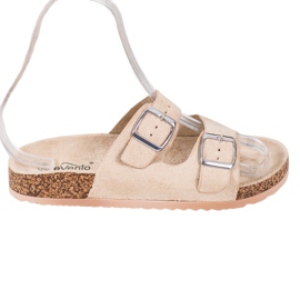 Evento Zapatillas Casual Con Hebilla beige