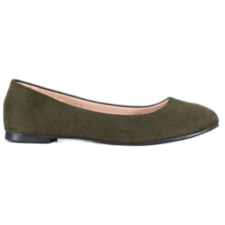 Best Shoes Bailarinas de ante verde