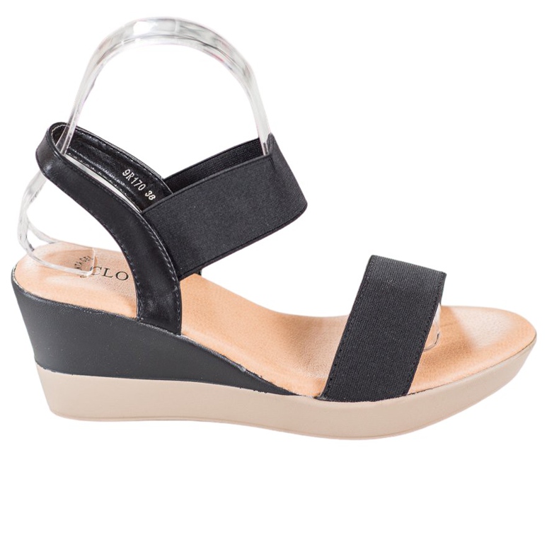 Clowse Sandalias ligeras sin cordones negro