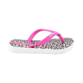 Chanclas con estampado de leopardo 82777 de Ipanema blanco negro rosado