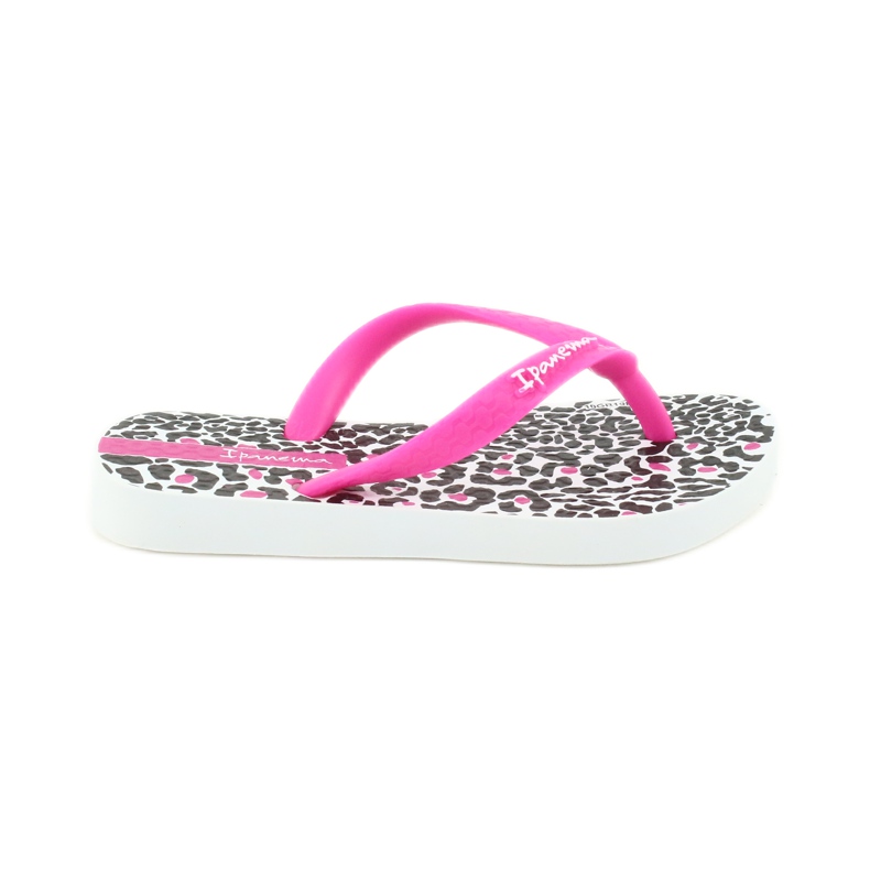 Chanclas con estampado de leopardo 82777 de Ipanema blanco negro rosado