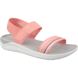 Crocs LiteRide Sandal W 205106-6KP sandalias naranjas rosado Crocs LiteRide Sandal W 205106-6KP sandalias naranjas rosado