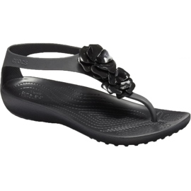 Crocs Serena Embellish Flip W 205600-060 negro rosa