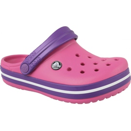 Crocs Crocband Clog Jr 204537-600 púrpura rosa