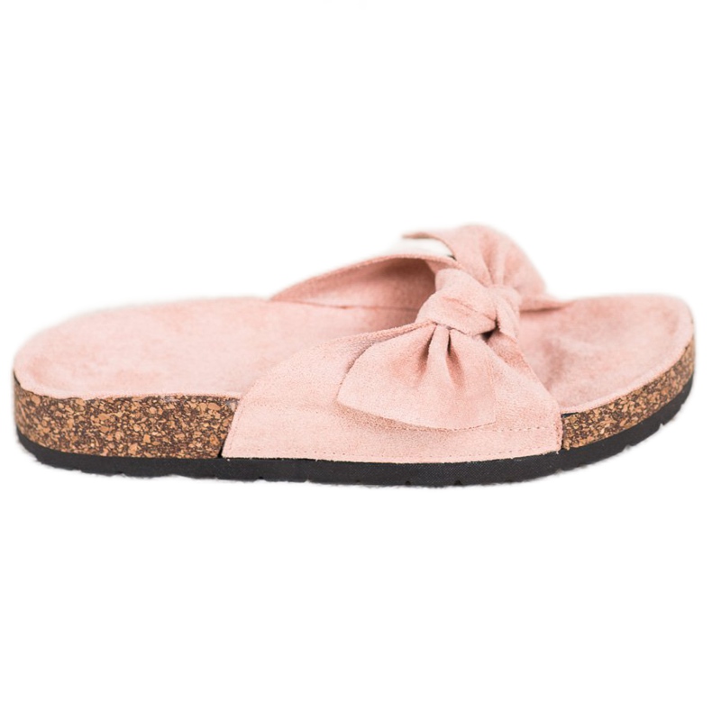 SHELOVET Zapatillas de ante en la plataforma rosado