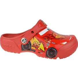 Crocs Fun Lab Cars Zueco Jr 204116-8C1 rojo