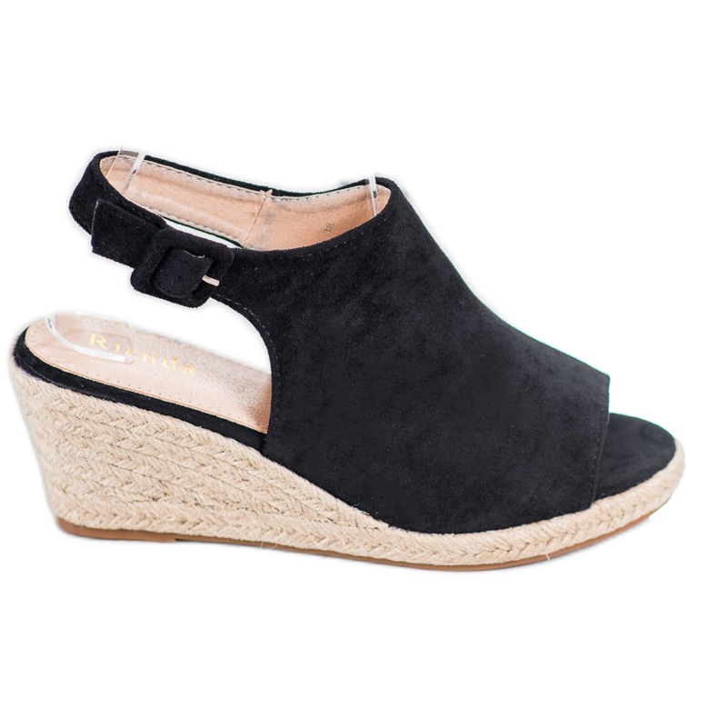 SHELOVET Sandalias negras cerradas negro
