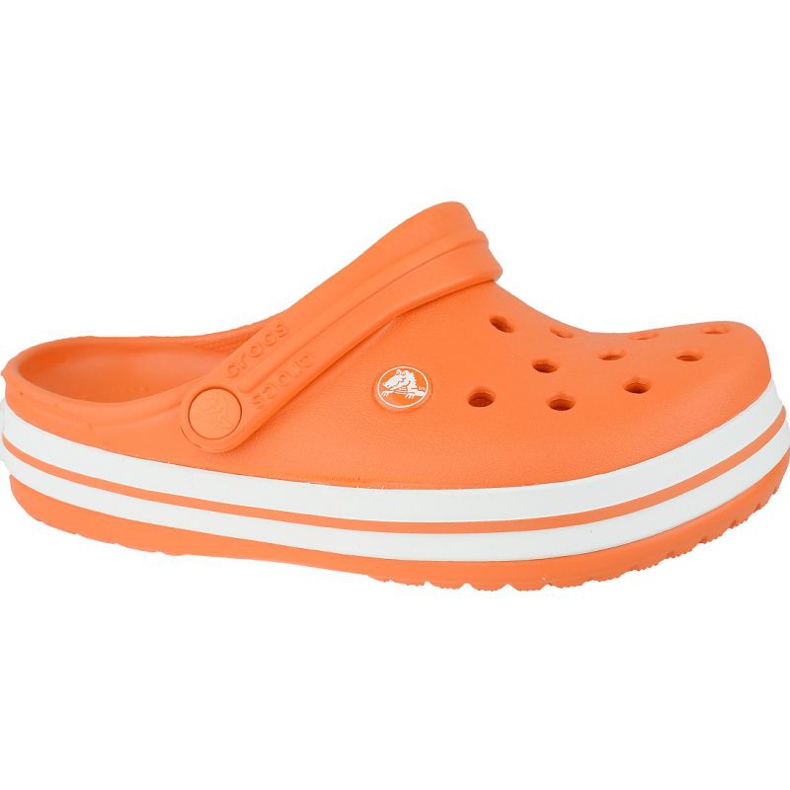 Crocs Crocband Zueco K Jr 204537-810 naranja gris Crocs Crocband Zueco K Jr 204537-810 naranja gris
