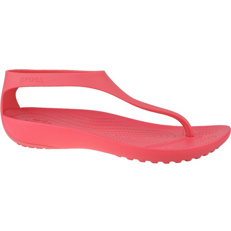 Sandalias, chanclas Crocs Serena Flip W 205468-611 rojo
