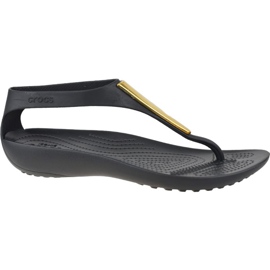 Sandalias Crocs W Serena Flip 206420-751 negro