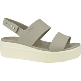 Crocs Brooklyn Low Wedge 206453-15W marrón