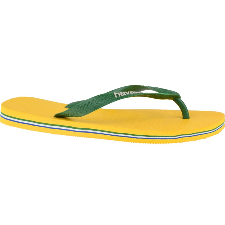 Chanclas Havaianas Brasil Logo M 4110850-1652 verde amarillo