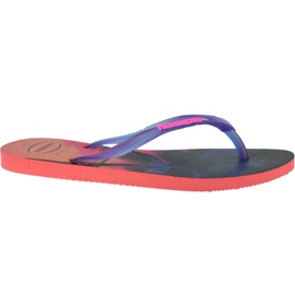 Chanclas Havaianas Slim Paisage 4132614-6024 azul marino rosa