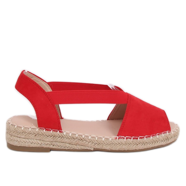 Alpargatas de mujer rojas 0M815 Rojo