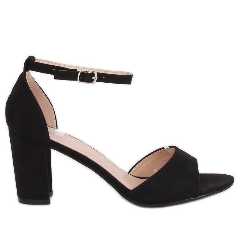 Sandalias de tacón negras 88-395 Black negro