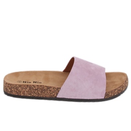 Violeta PA-354 Suelas de corcho violeta