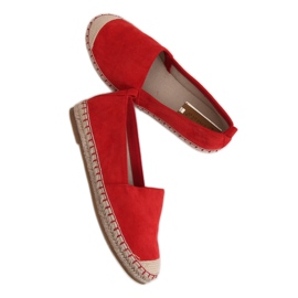 Alpargatas de mujer rojas L-1068 Rojo