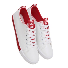 Zapatillas de mujer blancas CC-17 Rojo blanco