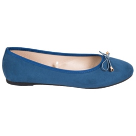SHELOVET Bailarinas casuales azul SHELOVET Bailarinas casuales azul