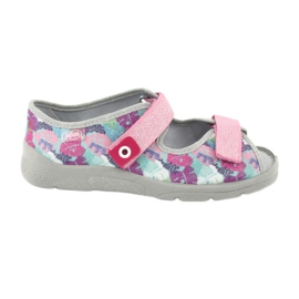 Calzado infantil befado 969X149 rosa gris multicolor