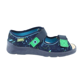 Calzado infantil befado 869Y142 azul marino multicolor verde