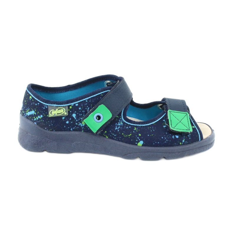 Calzado infantil befado 869Y142 azul marino multicolor verde