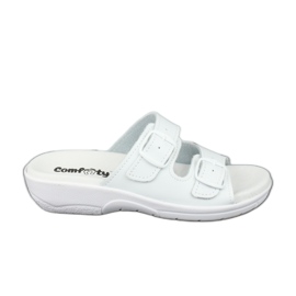 Pantuflas blancas profilácticas Comfooty Carolina blanco