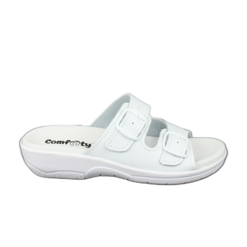 Pantuflas blancas profilácticas Comfooty Carolina blanco