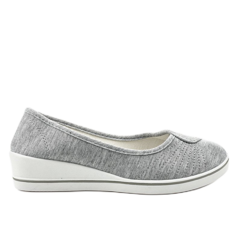 Deportivas grises, tacón cuña HC-03 Deportivas grises, tacón cuña HC-03