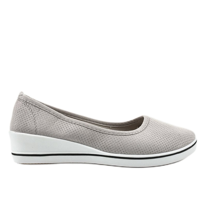 Zapatillas grises en la cuña HC-0307