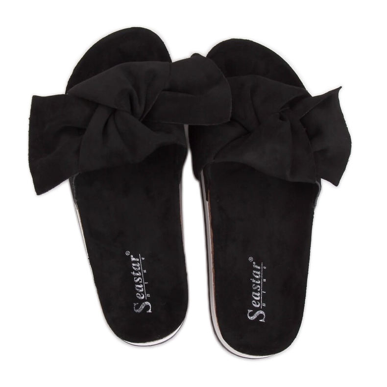Pantuflas negras de mujer negras SS116P Negro Pantuflas negras de mujer negras SS116P Negro