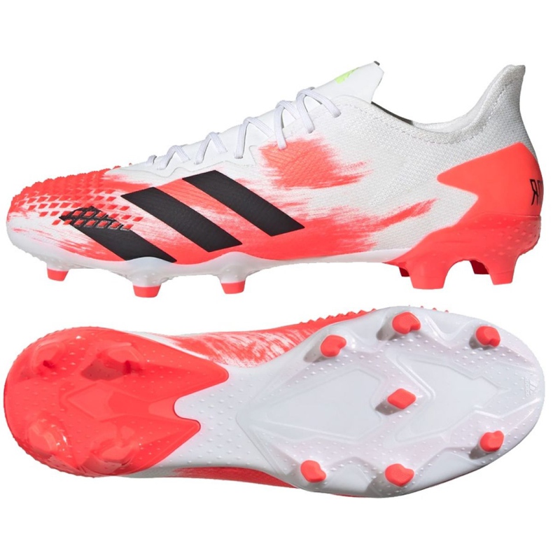 Botas de fútbol adidas Predator 20.2 Fg M EG0904 rojo blanco