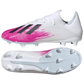 Botas de fútbol adidas X 19.3 Fg M EG7132 rojo blanco