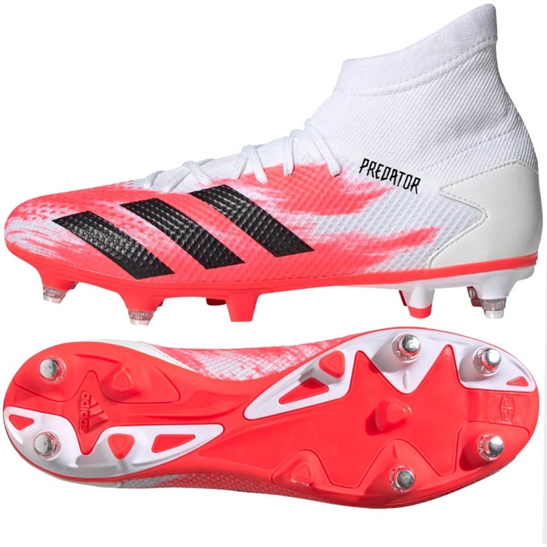 Botas de fútbol adidas Predator 20.3 Sg M EG0911 rojo blanco Botas de fútbol adidas Predator 20.3 Sg M EG0911 rojo blanco