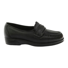 Solo Mocasines en solitario para pies sensibles comodidad negros 015