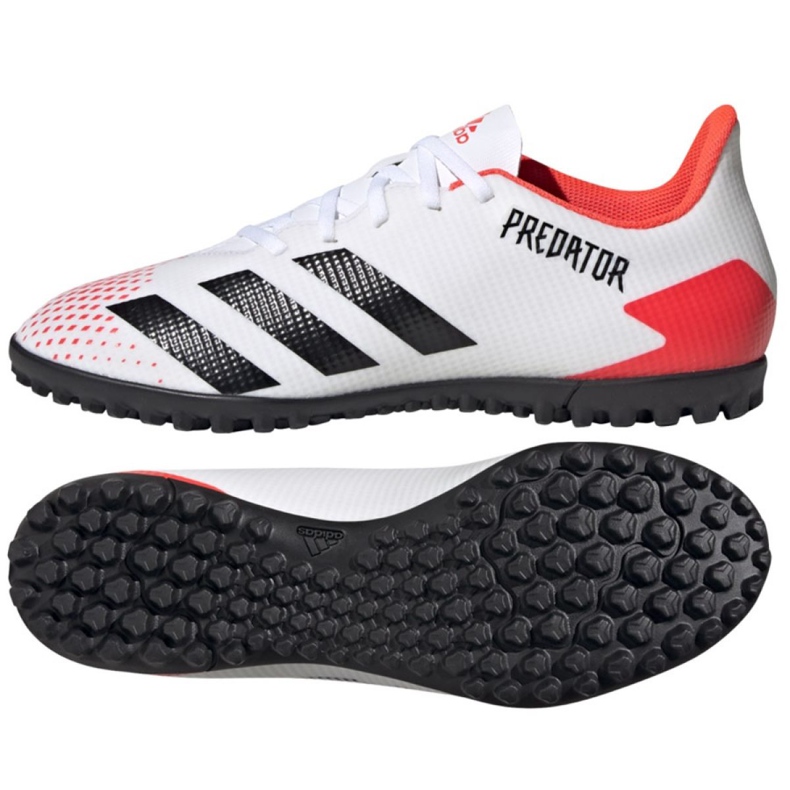 Botas de fútbol adidas Predator 20.4 Tf M EG0925 rojo blanco