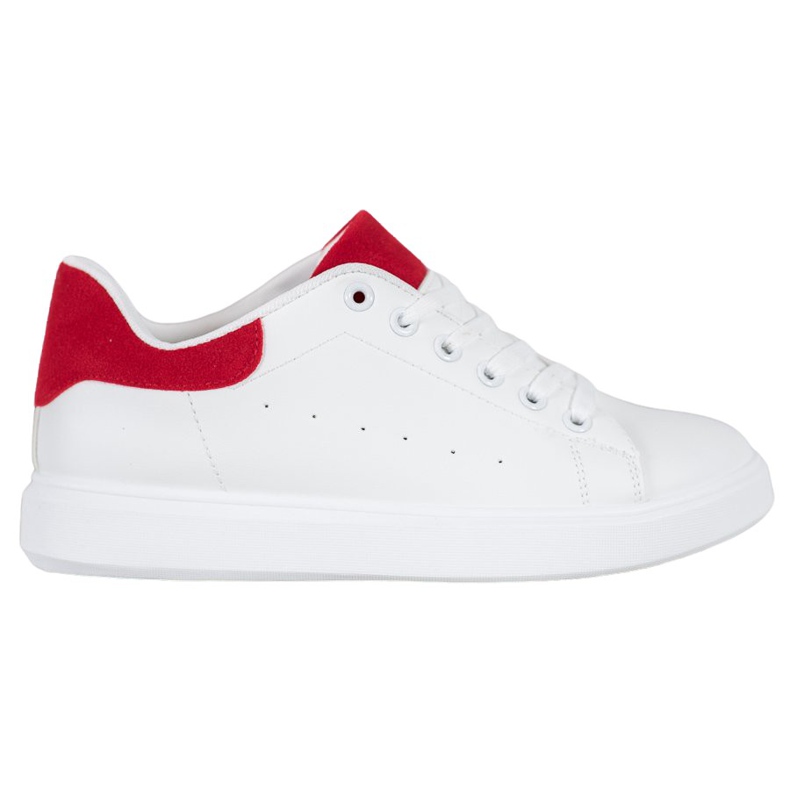 SHELOVET Calzado deportivo casual blanco rojo