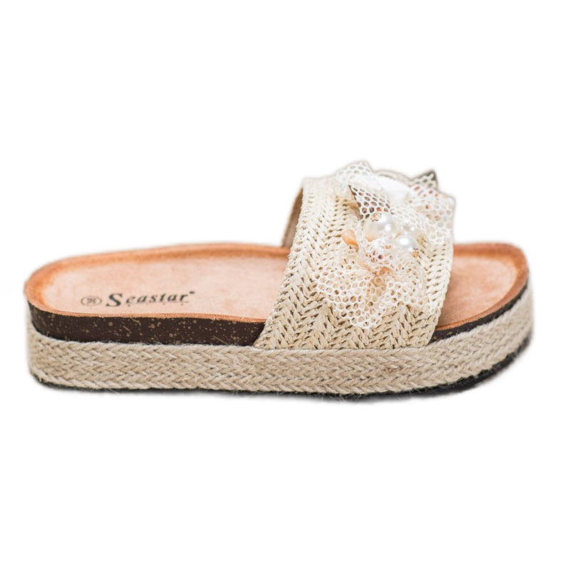 Seastar Zapatillas elegantes con malla beige