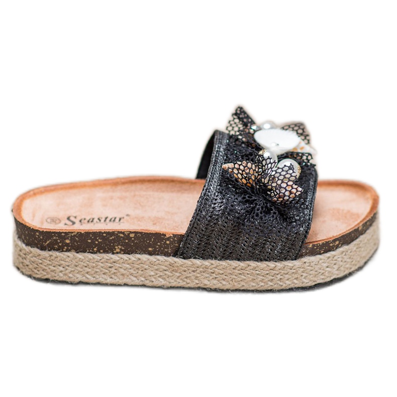 Seastar Zapatillas elegantes con malla negro Seastar Zapatillas elegantes con malla negro