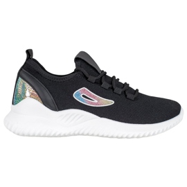 Zapatillas MCKEYLOR con lentejuelas negro