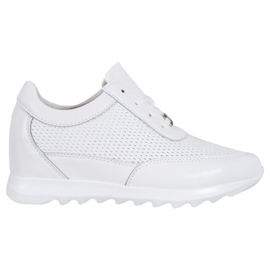 Zapatillas de piel VINCEZA blanco