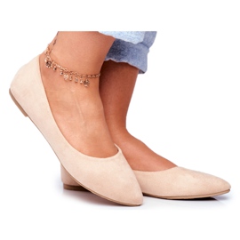 SEA Bailarinas Mujer Ante Beige Bueno SEA Bailarinas Mujer Ante Beige Bueno